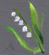5月1日の誕生花と花言葉 スズラン 一年366日の花言葉と誕生花のイラストレーション