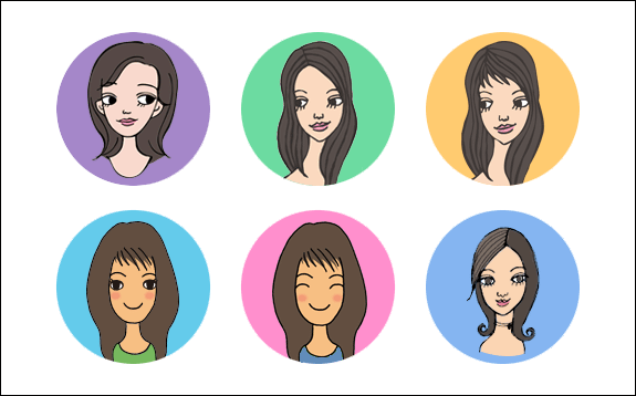 Lineのプロフィールアイコン 花と女性のイラストレーション 武市りえ Official Website
